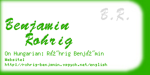 benjamin rohrig business card